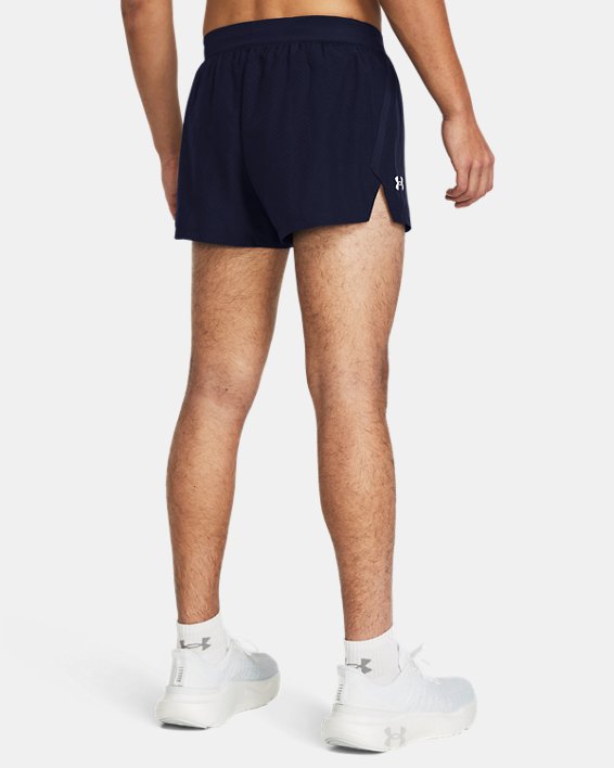 Men's UA Launch Split Perf Shorts in Blue image number 1